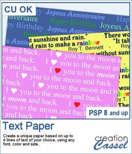 Papier Text - Script PSP
