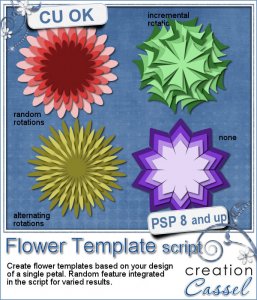 Template de fleurs - Script PSP