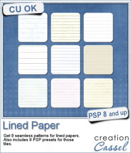 Lined Paper - Patterns and Presets