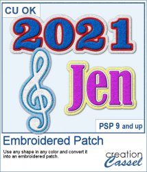 Embroidered Patch - PSP Script