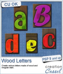 Lettres en bois - Script PSP