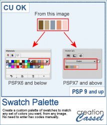 Palette d'échantillons - Script PSP