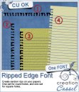 Ripped Edge - Font
