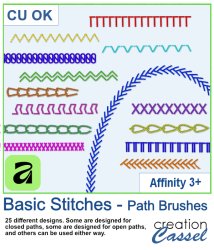 Basic Stitches - Path Brushes AFFINITY Basic Stitches - Path Brushes AFFINITY