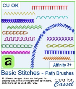 Basic Stitches - Path Brushes AFFINITY
