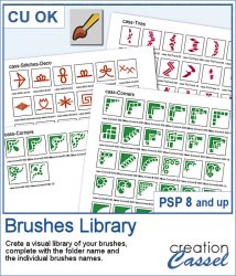Catalogue de pinceaux - Script PSP
