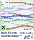 Basic Stitches - AFFINITY Raster brushes