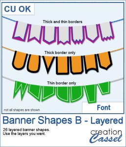 Banner Shapes B - Font