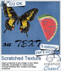 Scratched texture - PSP script