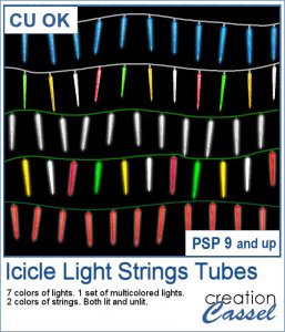Icicle Light Strings - PSP Tubes