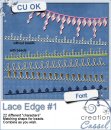 Lace edge #1 - Font