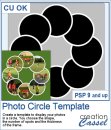 Template de photos en cercle - Script PSP