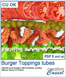 Garnitures de hamburger - Tubes PSP