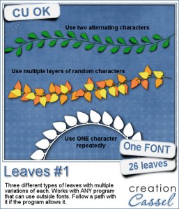 Leaves #1 - Font