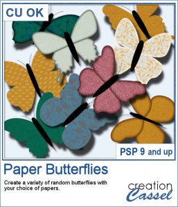 Papillons en papier - Script PSP