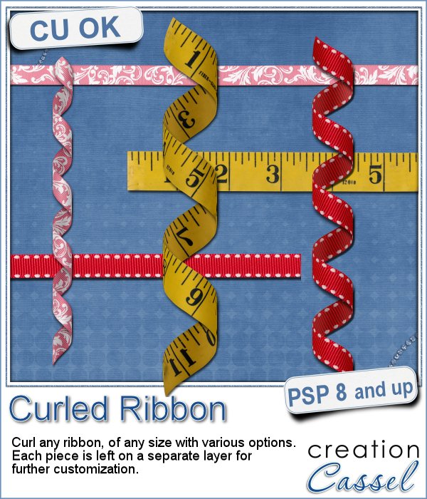 Curled Ribbon - PSP Script - Click Image to Close