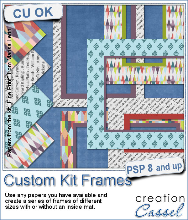 Cadres de kits personnalisés - Script PSP - Cliquez sur l'image pour la fermer