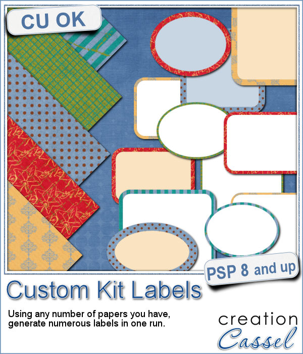 Etiquettes de kit personnalisées - Script PSP - Cliquez sur l'image pour la fermer