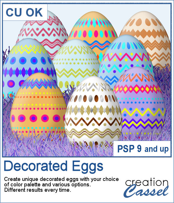 Decorated Eggs - PSP Script - Click Image to Close
