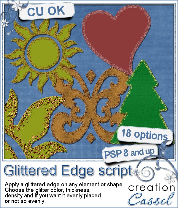 Glittered Edge - PSP script - Click Image to Close