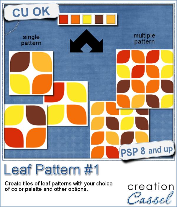 Leaf Pattern 1 - PSP Script - Click Image to Close