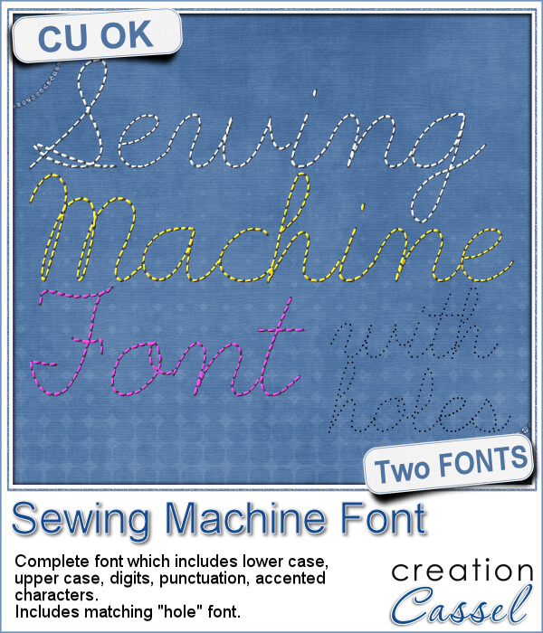 Sewing Machine - Font