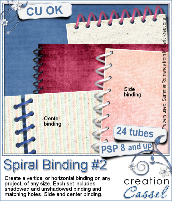 Reliure Spirale #2 - Tubes PSP - Cliquez sur l'image pour la fermer