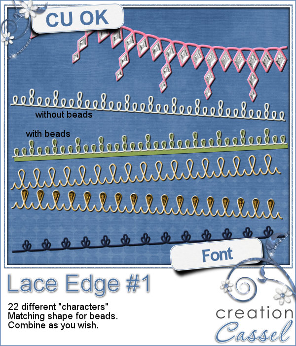 Lace edge #1 - Font