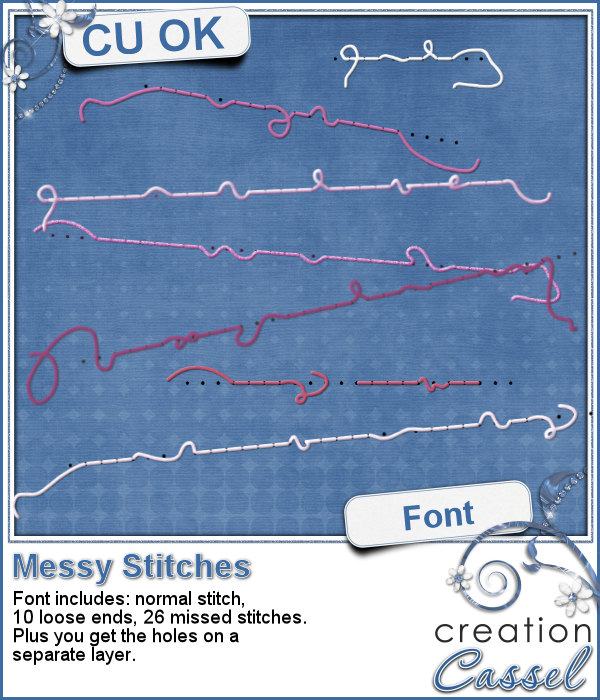 Messy Stitches - Font - Click Image to Close