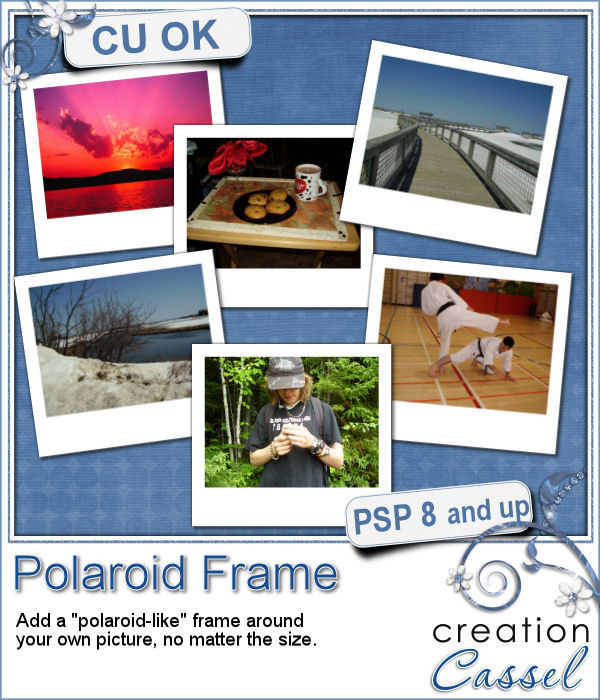 Polaroid frame - PSP script - Click Image to Close